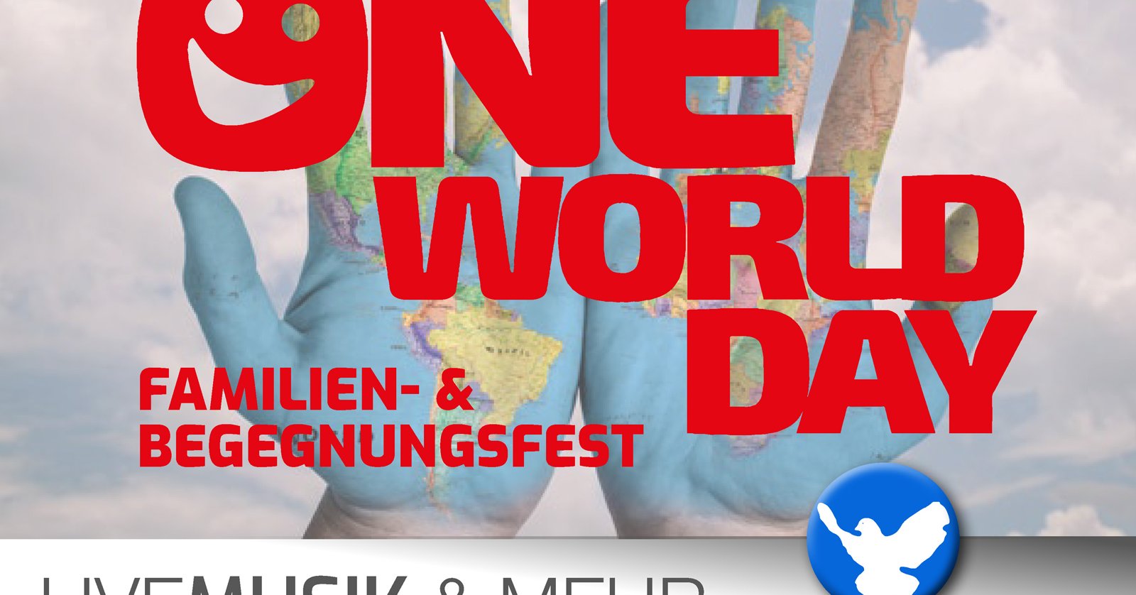 One World Day Begegnungsfest mit LiveMusik und Ständen