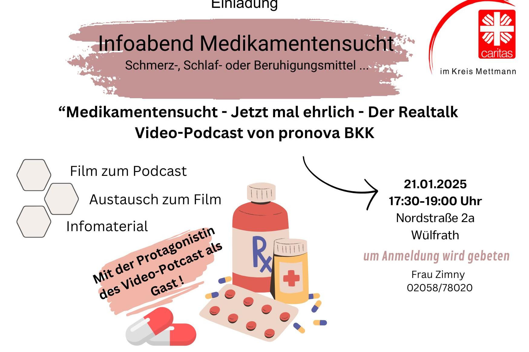 Infoabend Medikamentensucht